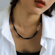 Black Gradual Onyx Necklace