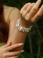 Baroque Pearl Chain Bracelet