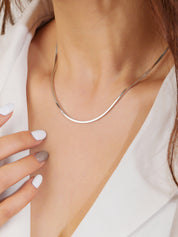 Stackable Snake Bone Chain Necklace