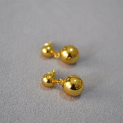 Dual Golden Ball Earrings