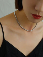 Snake Silver Chain Necklace