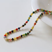 Multi-Gems Colorful Necklace and Bracelet ( Purchase Individually)