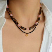 Pink Tiger's Eye Gemstone Necklace