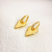 CZ Cute Heart Earrings