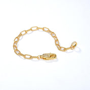 Twisted Gold CZ Necklace and Bracelet (Purchase Individually)