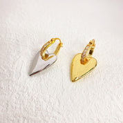 CZ Cute Heart Earrings