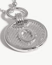 Initial Pendant Necklace - Initial O | Sterling Silver