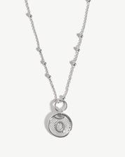 Initial Pendant Necklace - Initial O | Sterling Silver