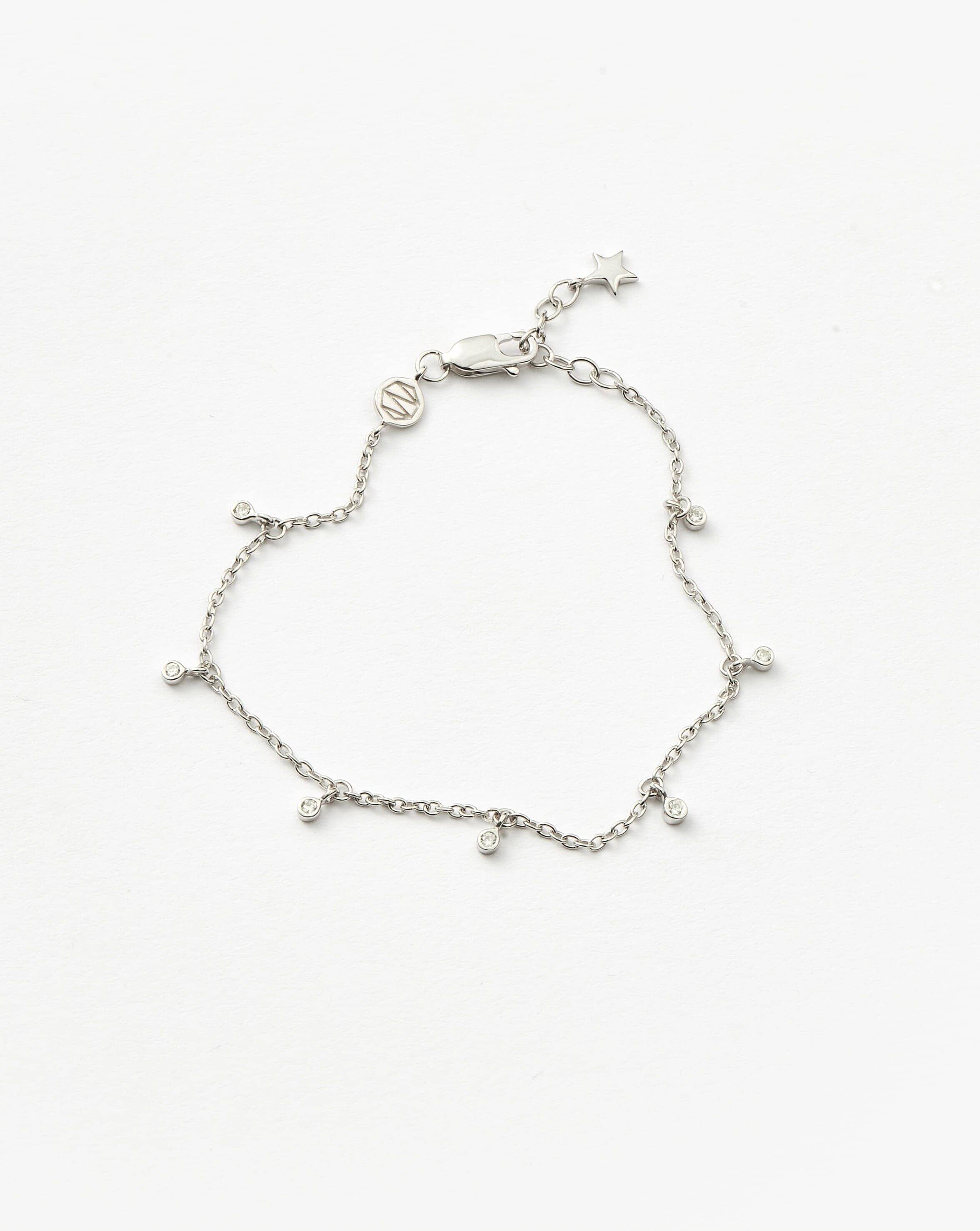 Interstellar Drop Bracelet | Silver Plated