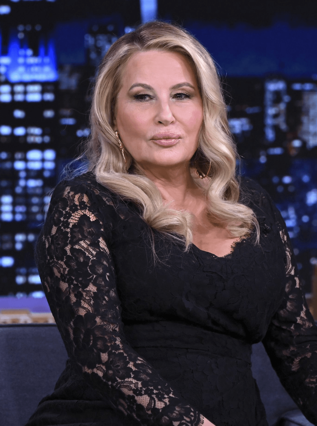 JENNIFER COOLIDGE- Winter Flower Hoops