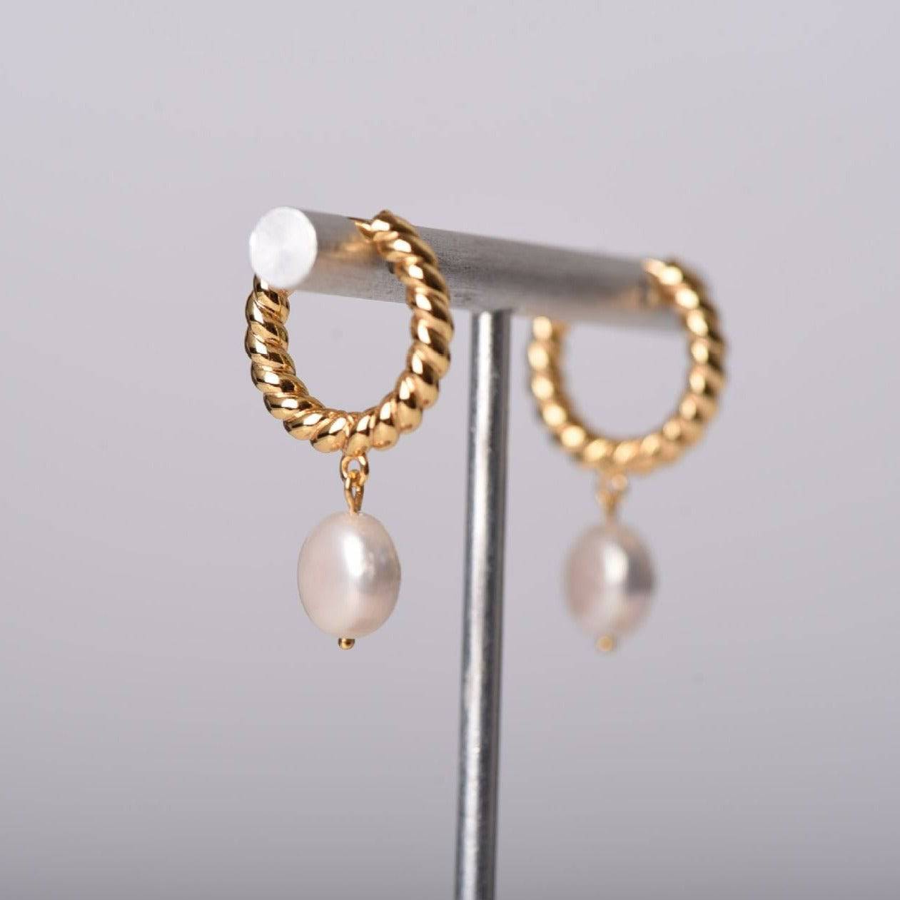 Elegant Drop Pearl Earrings