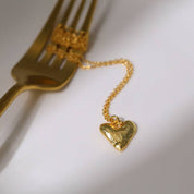 Gold Heart Pendant Necklace