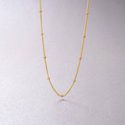 Gold Chain Beads Necklace