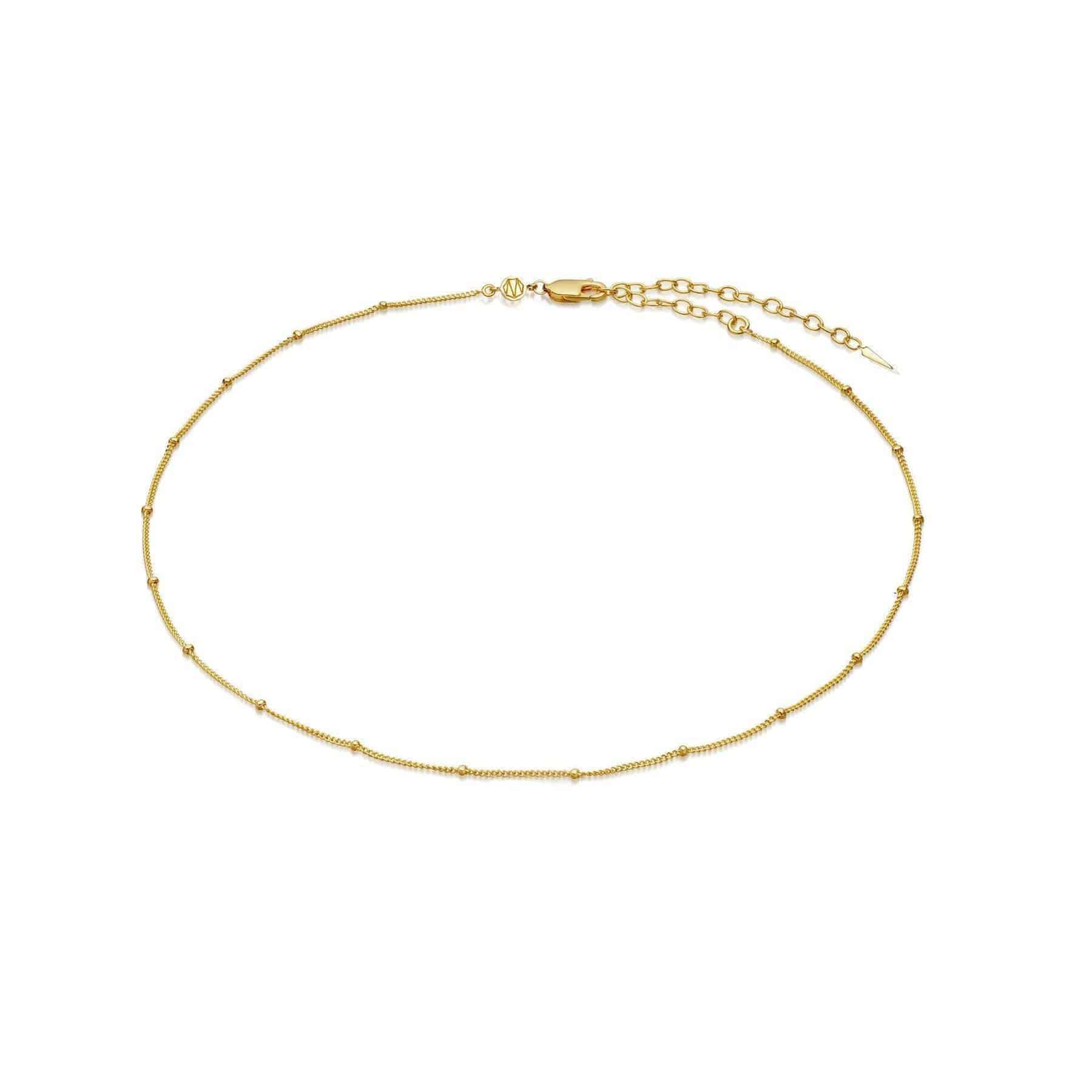 Gold Chain Beads Necklace