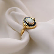 Opal Ring Gold Vermeil