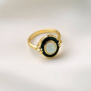 Opal Ring Gold Vermeil