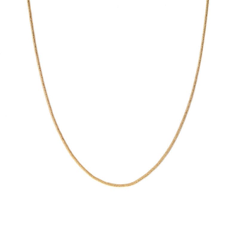 Stackable Snake Bone Chain Necklace