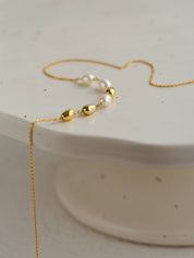 Gold Bean Pearl Bracelet