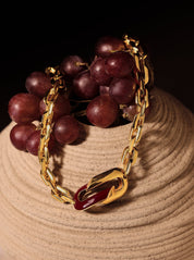 Juicy Sakli Link Chain - Midnight Maroon