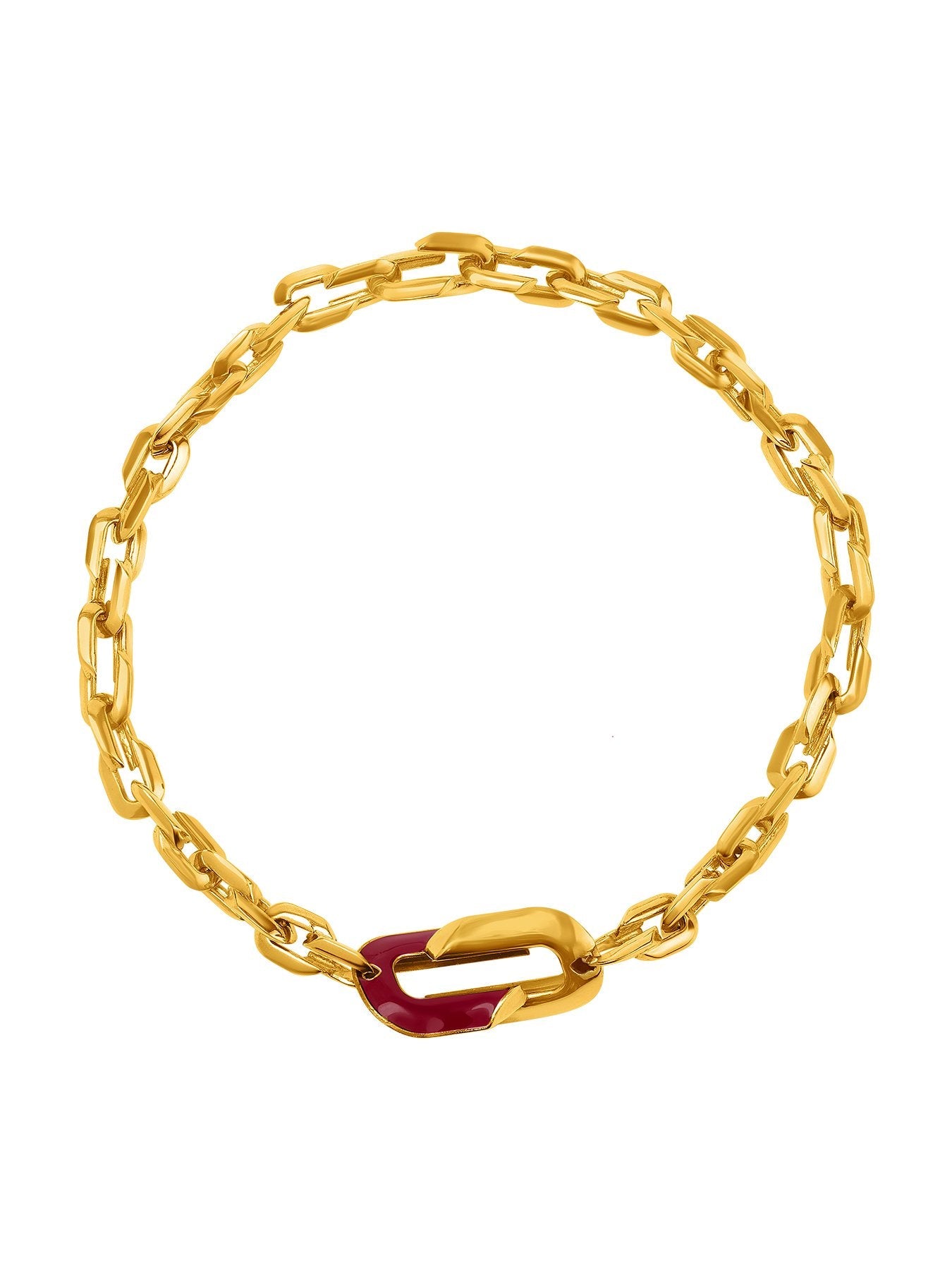 Juicy Sakli Link Chain - Midnight Maroon