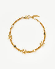 Kinetic Duality Charm Bracelet | 18k Gold Plated Cubic Zirconia