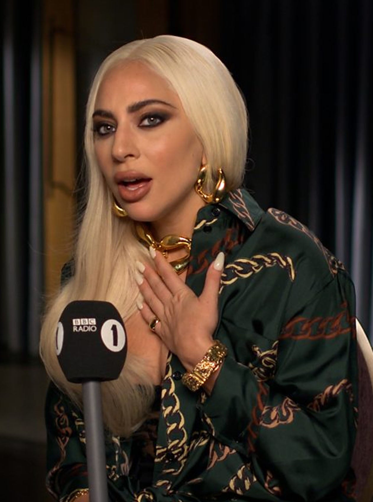 Lady Gaga - Chunky Chain Hoops