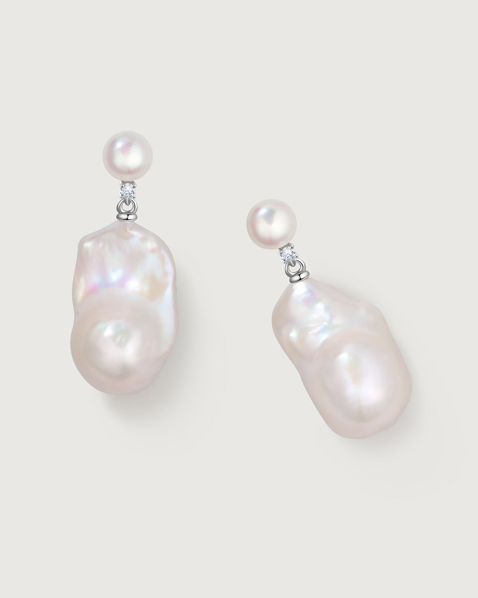 Lotus Baroque Pearl Earring