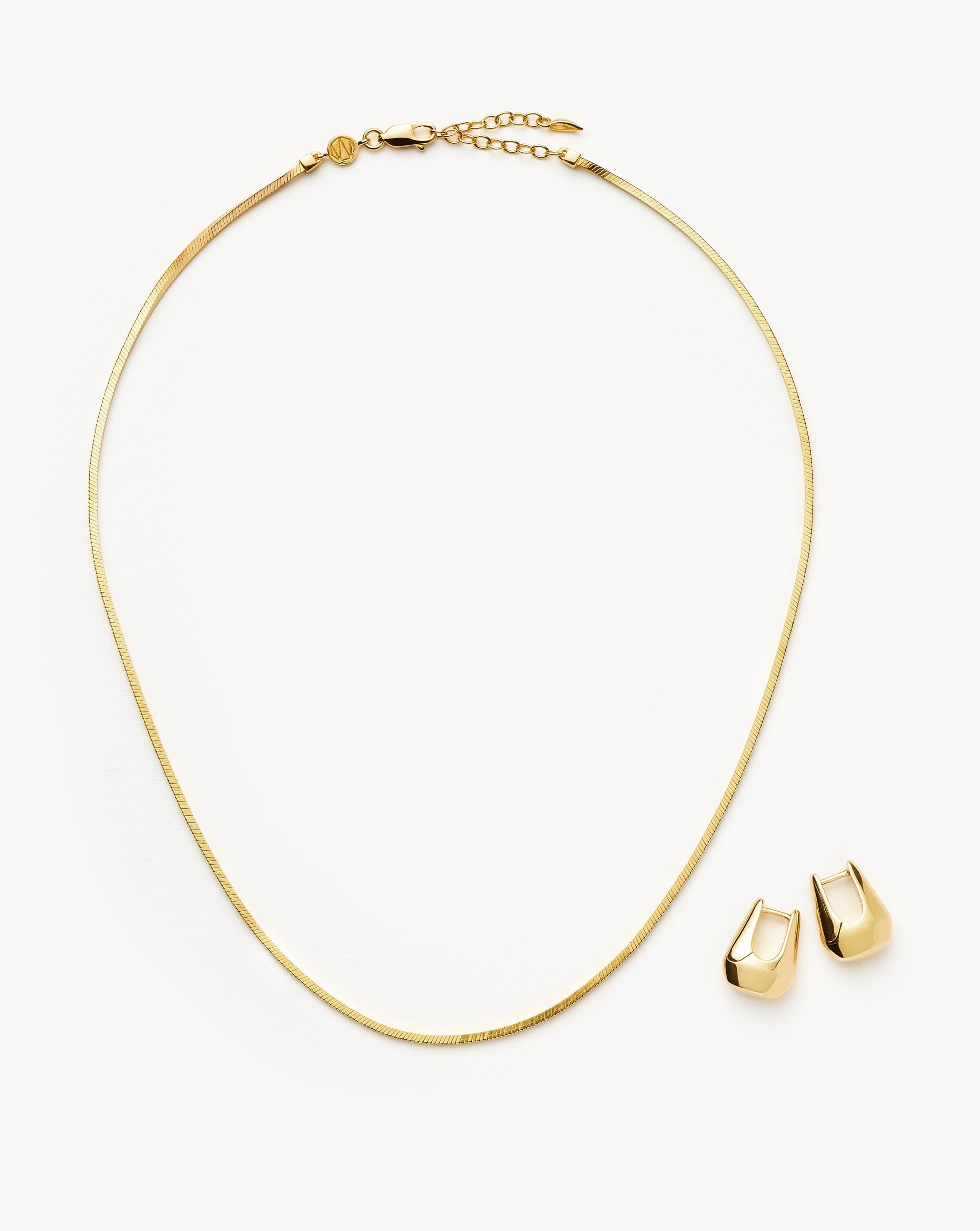 Lucy Williams Arco Earrings & Necklace Set | 18k Gold Vermeil