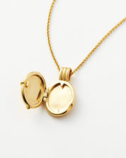 Lucy Williams Roman Coin Locket Necklace | 18k Gold Vermeil