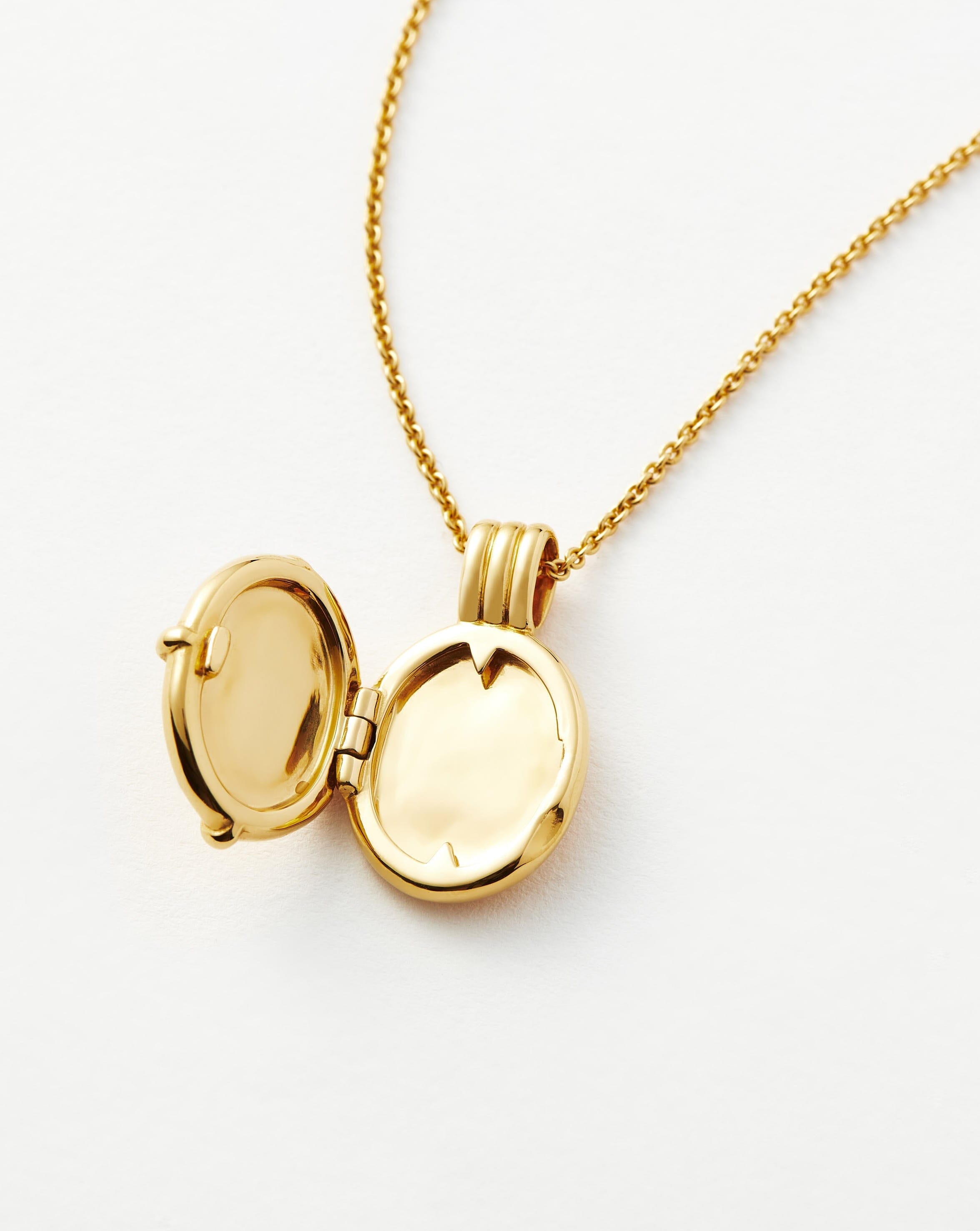 Lucy Williams Roman Coin Locket Necklace | 18k Gold Vermeil