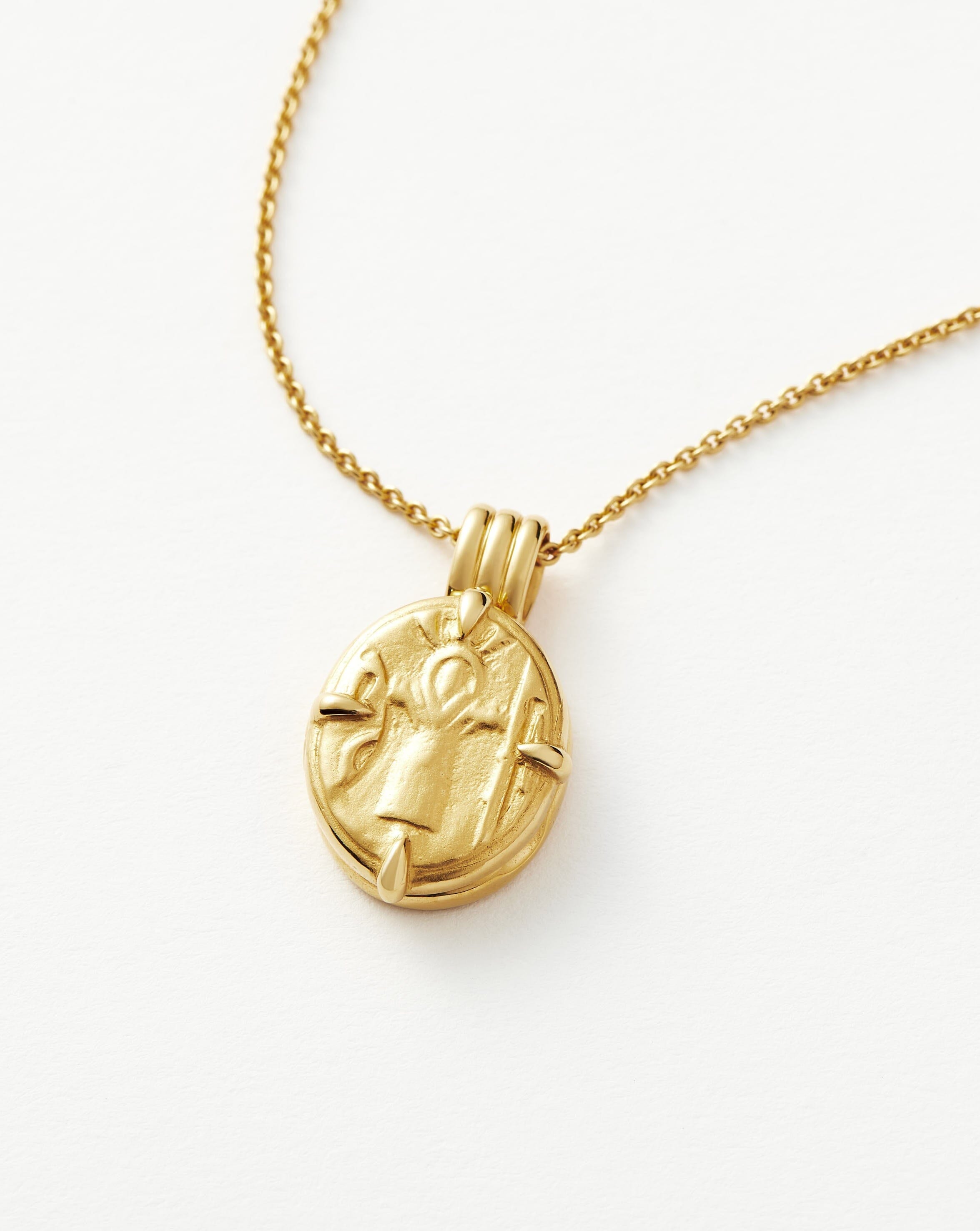 Lucy Williams Roman Coin Locket Necklace | 18k Gold Vermeil