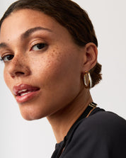 Lucy Williams Entwine Large Hoop Earrings | Mixed Metal