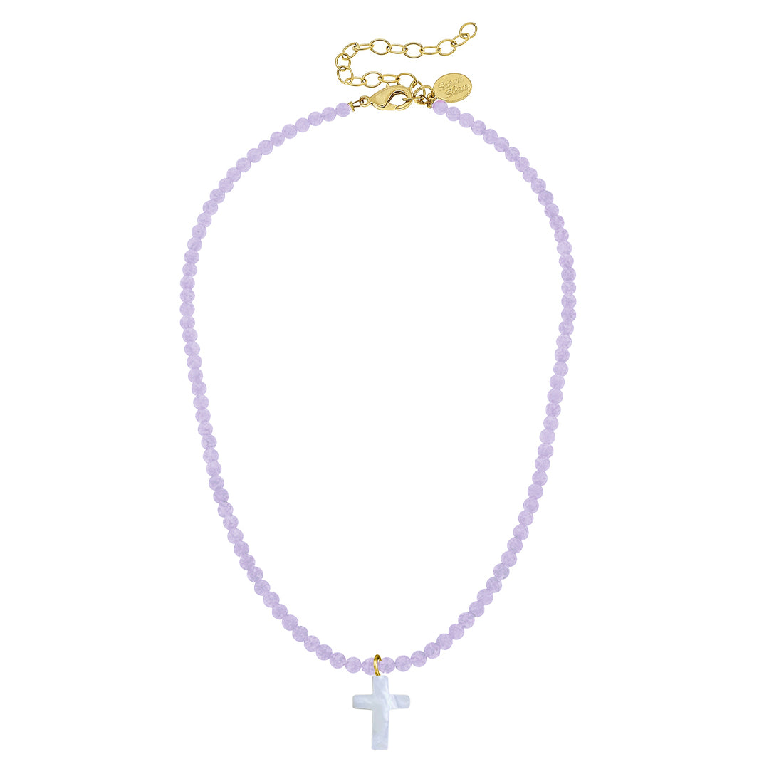 Alys Pearl Cross Necklace