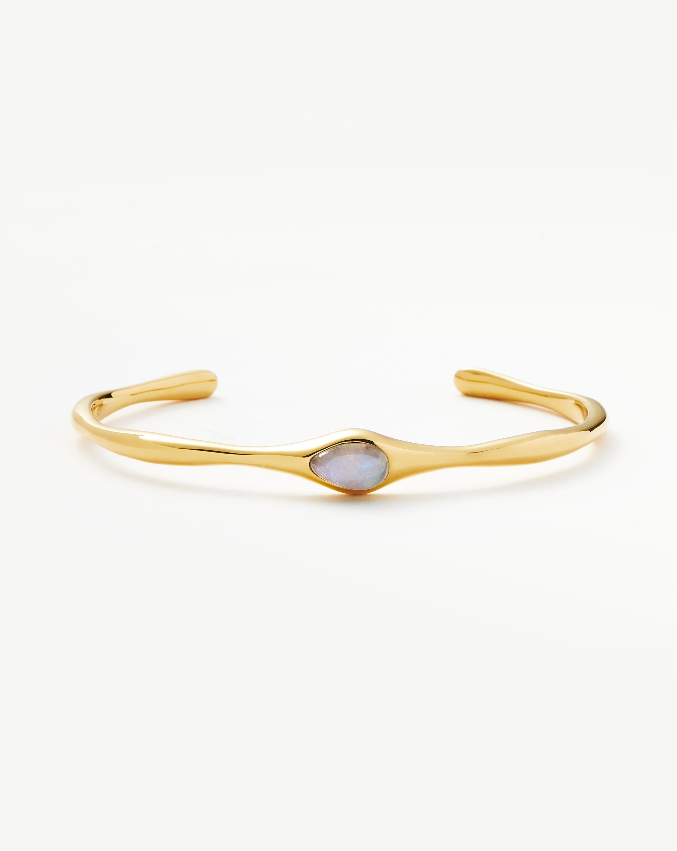 Magma Gemstone Cuff Bracelet | 18k Recycled Gold Plated on Recycled Sterling Silver