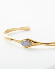 Magma Gemstone Cuff Bracelet | 18k Recycled Gold Plated on Recycled Sterling Silver