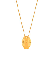 Memento Oval Pendant Gold