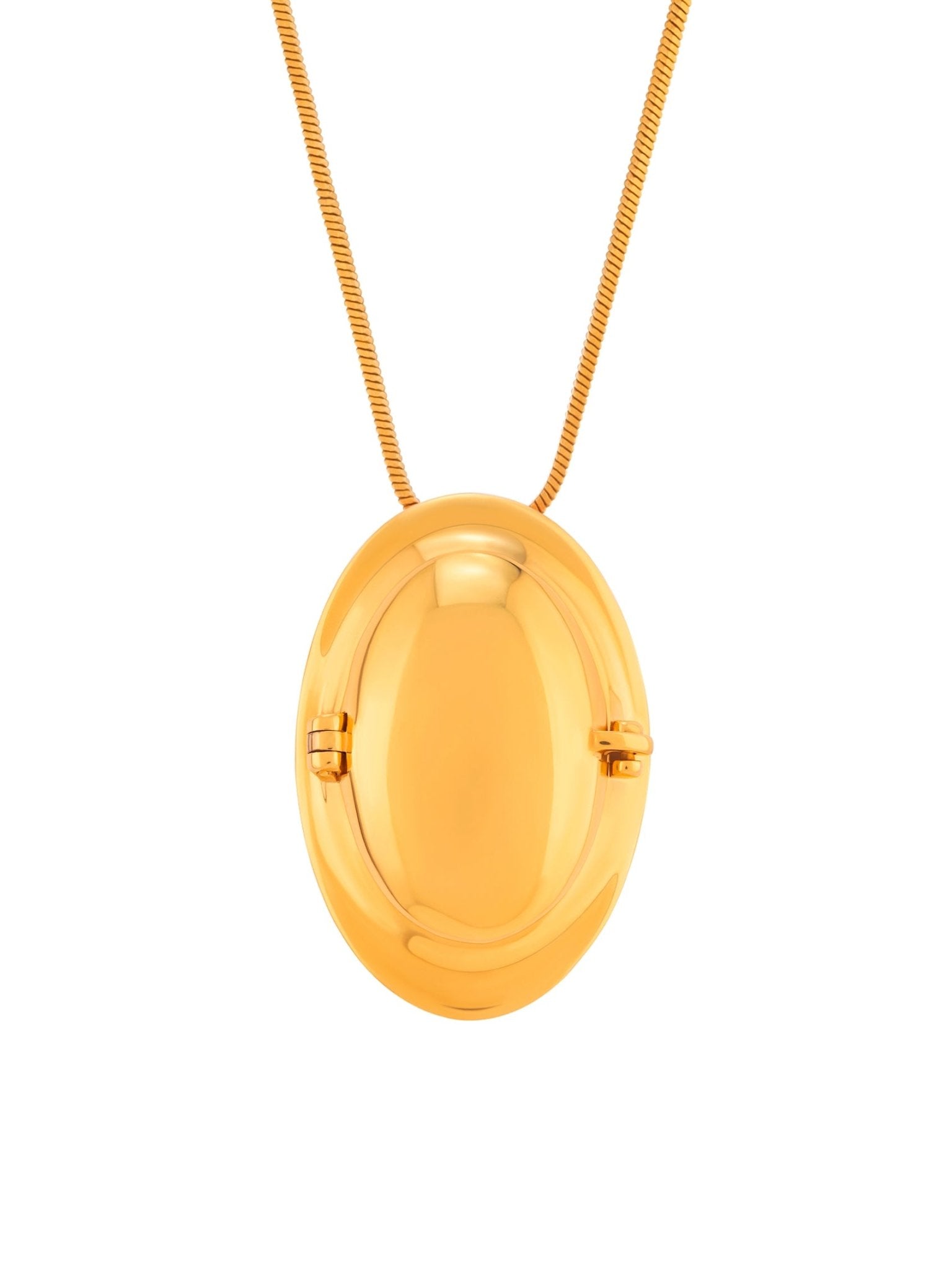 Memento Oval Pendant Gold