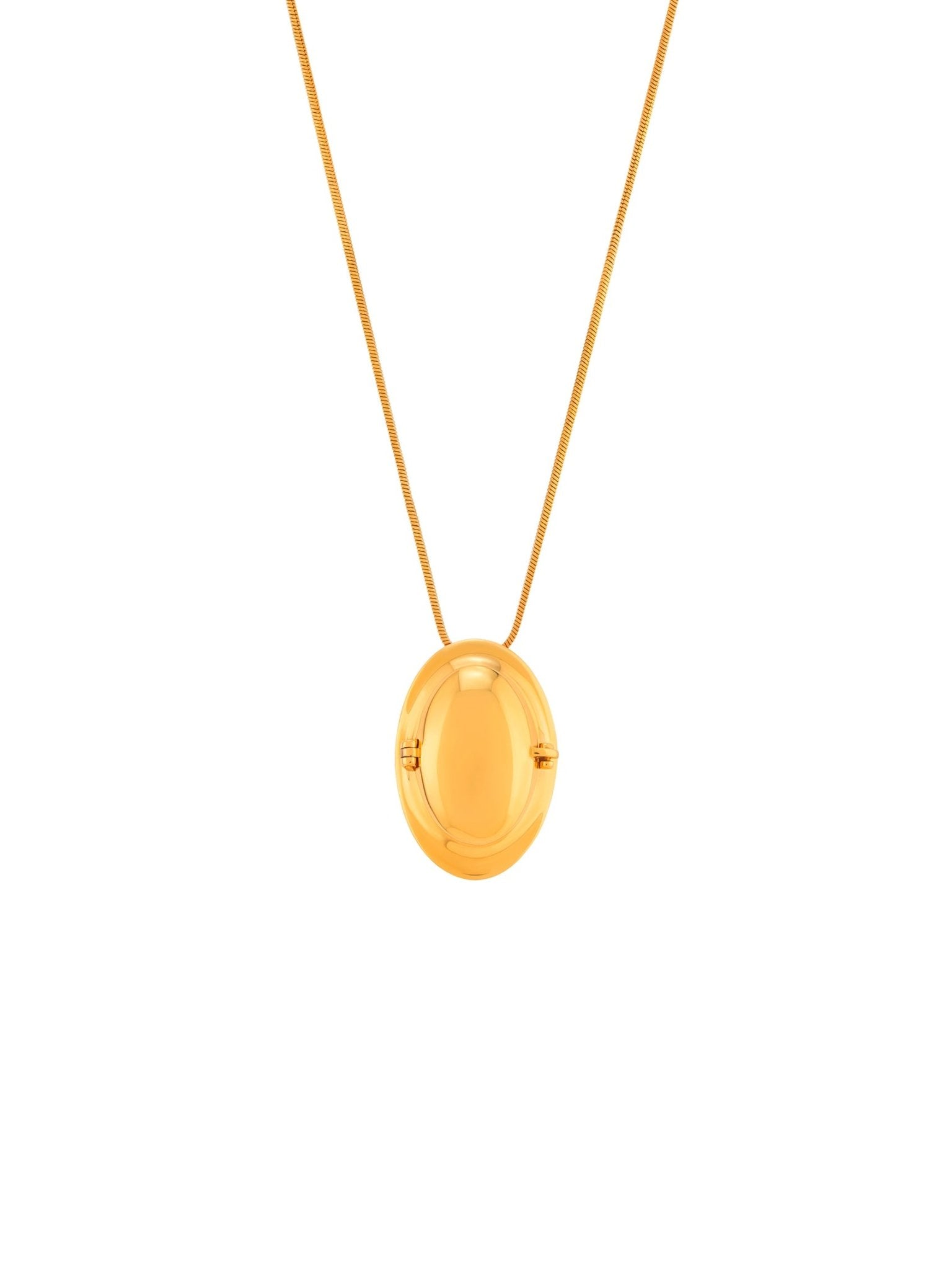 Memento Oval Pendant Gold