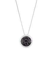 Memento Round Pendant Black