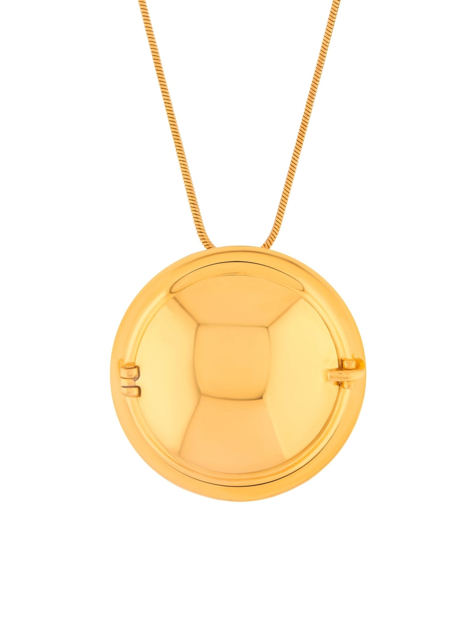 Memento Round Pendant Gold