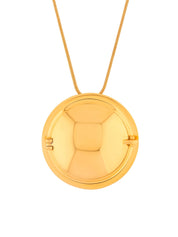 Memento Round Pendant Gold