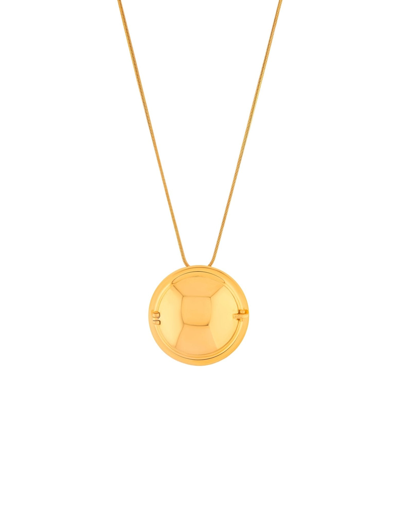 Memento Round Pendant Gold