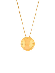 Memento Round Pendant Gold