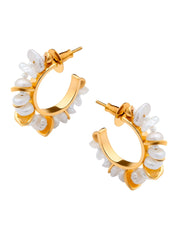 Mini Keishi Pearl Hoops