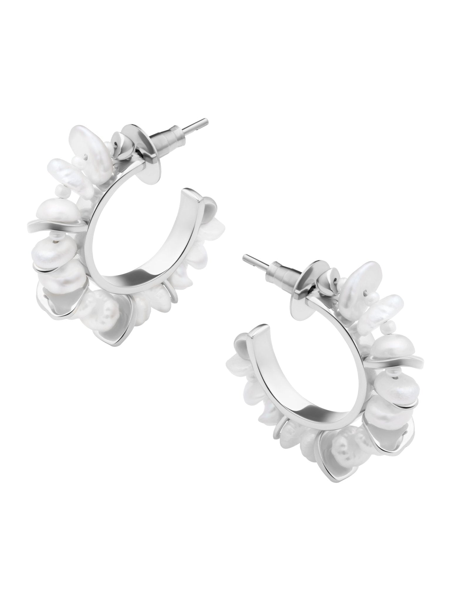 Mini Keishi Pearl Hoops