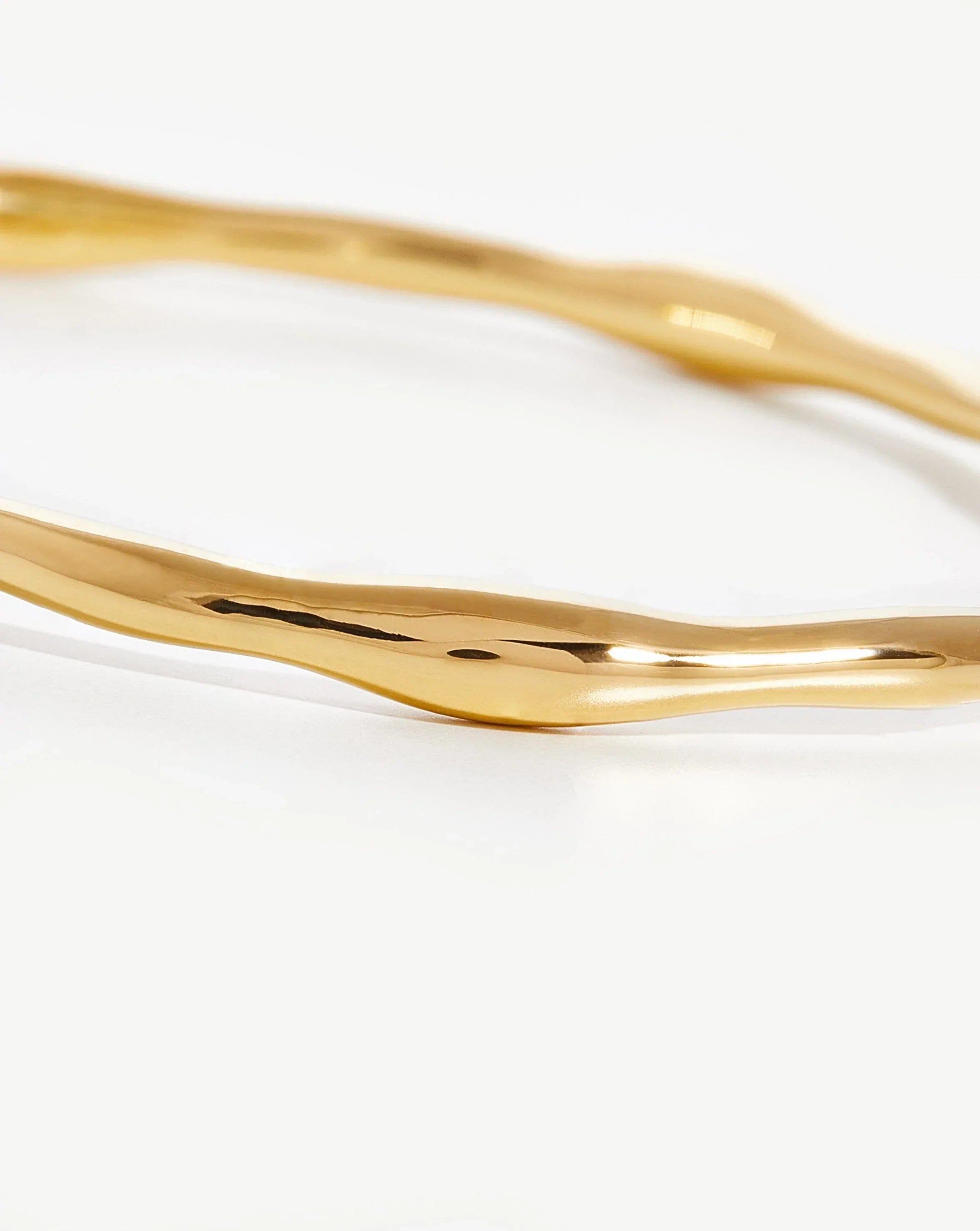 Molten Cuff Bracelet | 18k Gold Plated