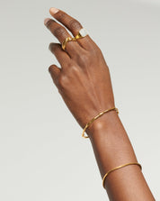 Molten Cuff Bracelet | 18k Gold Plated