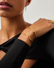 Molten Cuff Bracelet | 18k Gold Plated