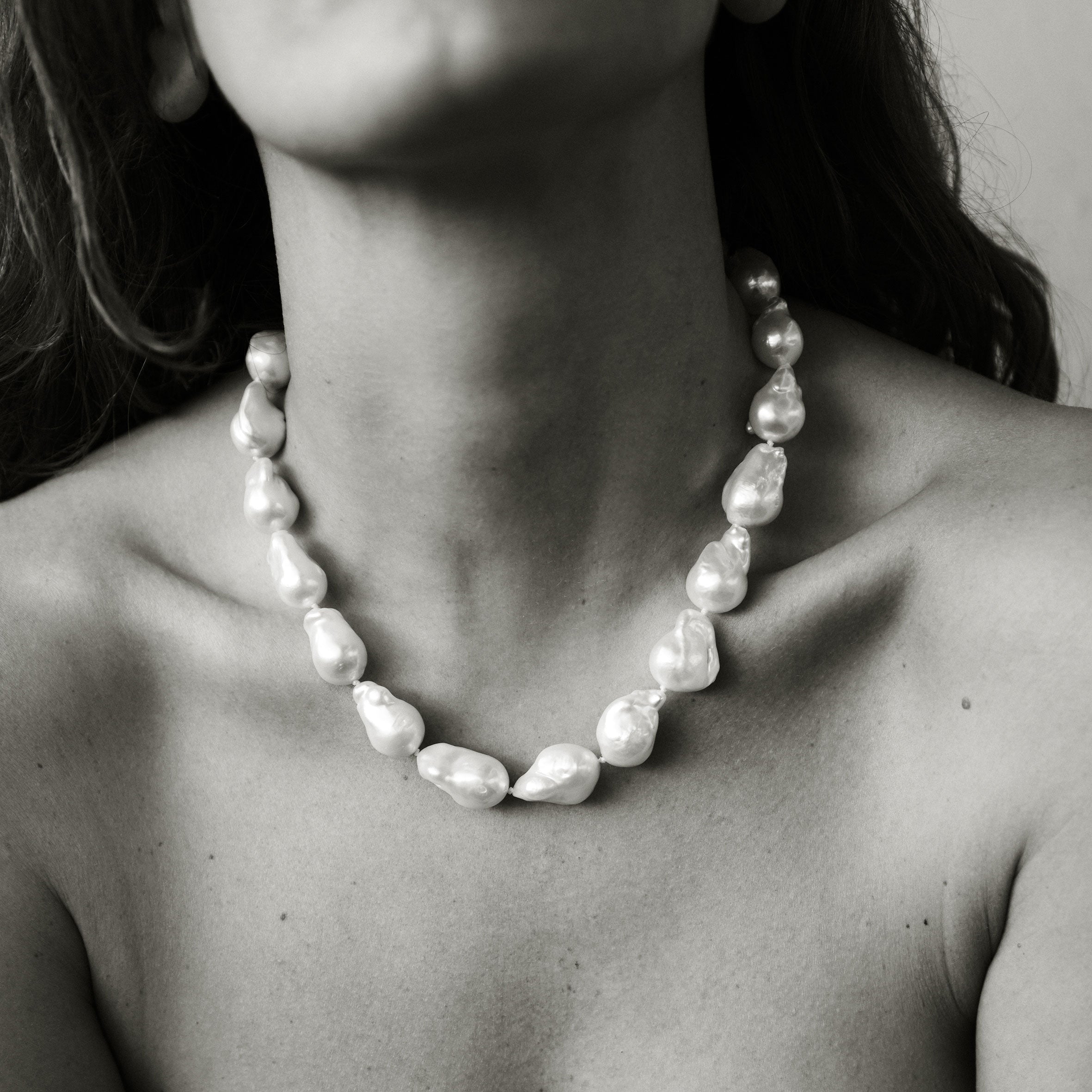 Baroque Pearl Necklace + Bracelet Set