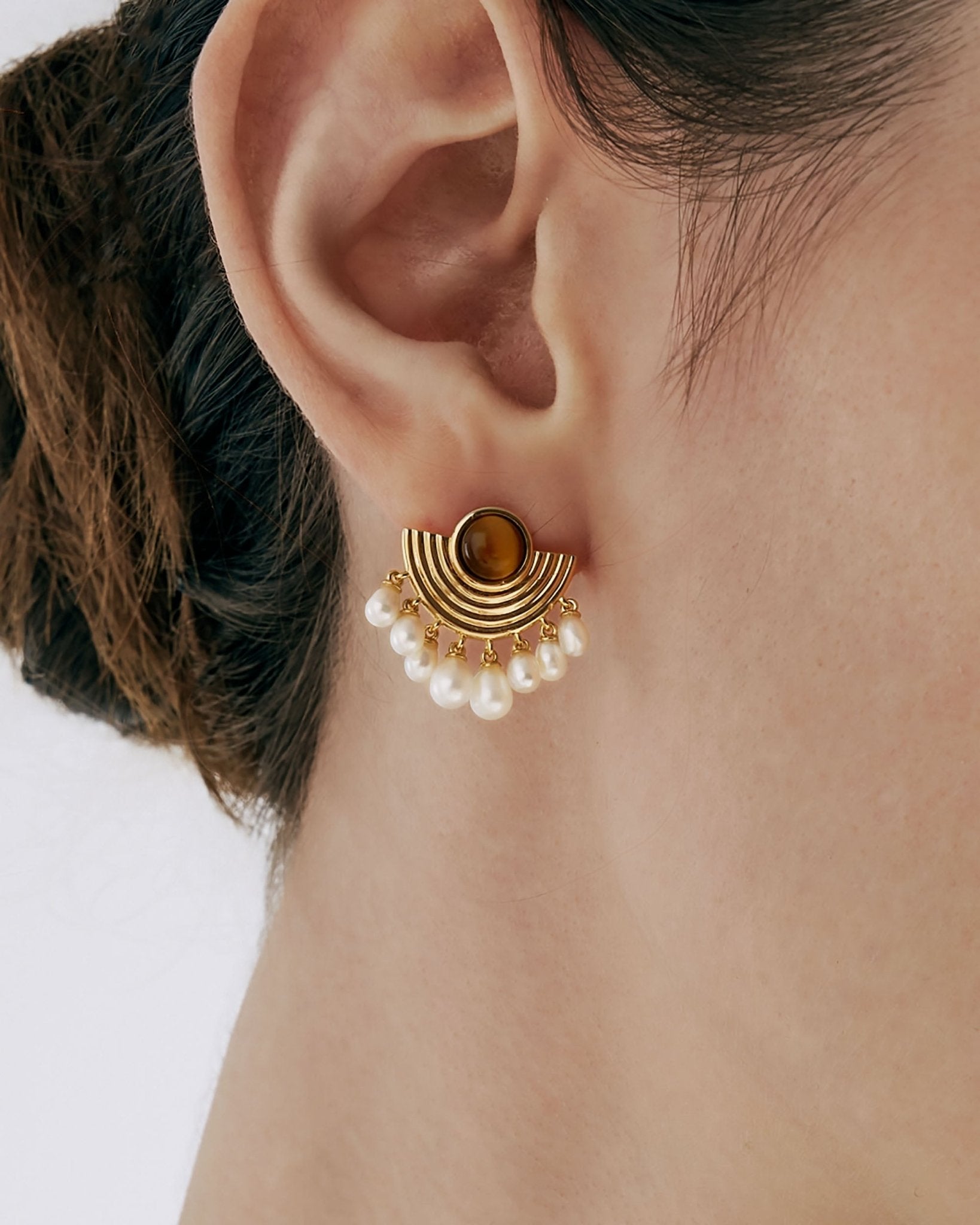 Opera Phantom Tigerite Earring